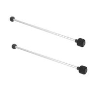 minkissy 2 pezzi Bacchette per Strumenti Musicali Doppia Punta in Acciaio Inossidabile con Testa in Gomma e Mazzuole Marimba Antiscivolo per Batteria e Percussioni Professionali