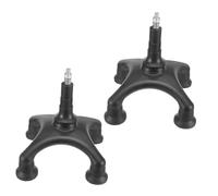 minkissy 2 Pezzi Base Antiscivolo per Bastone Quadripode per Anziani Accessorio Stabile in Gomma Resistente per Supporto Sicuro e Comfort Quotidiano
