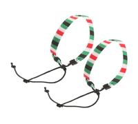 minkissy 2 Pezzi Braccialetto Di Corda Di Cotone Con Perline Da Polso Per Donne Gioielli Unisex Regolabili Braccialetti Intrecciati A Mano Ricamati Con Codice Intrecciato Palestinese