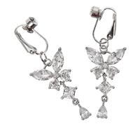 minkissy 2 Pezzi Ciondolo clip dell'ombelico gioielli per il corpo anelli di pancia di fiori anelli di pancia penzolanti anelli di pancia in metallo Gioielli a farfalla Haoshi Argento