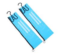 minkissy 2 Pezzi custodia per parrucca Borsa porta parrucca in plastica organizer per parrucche per più parrucche imballaggio delle estensioni dei borsa per parrucche pvc Sky-blue