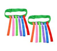 minkissy 2 pezzi Gioco Educativo Tira la Coda per Cintura e Code Colorate Giocattolo Outdoor per Ragazzi e Ragazze Allenamento Sociale e Coordinazione Occhio-mano