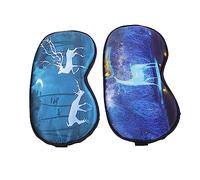 minkissy 2 Pezzi Maschera Per Dormire in Seta Con Impacco Di Ghiaccio Benda Per La Notte Protezione Per Gli Occhi Anti-luce Per Viaggi Casa Hotel