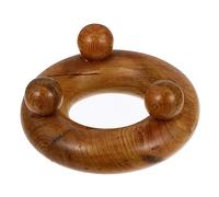 minkissy 2 Pezzi massaggiatore gua sha guasha strenna spa circolazione sanguigna massaggianti scratcher linfatico raschietto per la salute raschiare strumenti di massaggio di legno Brown