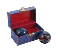 minkissy 2 Pezzi Palla da Ginnastica in Smalto Portatile per Massaggio Terapeutico e Recupero, per Casa e Lavoro, Adatta a Donne e Anziani, Colore Blu