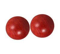 minkissy 2 Pezzi Palle da Massaggio in Legno per Esercizi Manuali Design Ergonomico, Dura Palla per Massaggio per Alleviare Affaticamento Muscolare nel Corso di Viaggi e Attività Outdoor