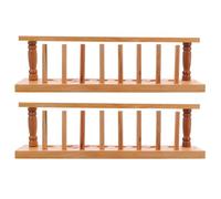 minkissy 2 Pezzi Portaprovette in Legno 8 Posti, Supporto per Provette, Facile da Pulire, Salvaspazio, per Laboratorio e Casa