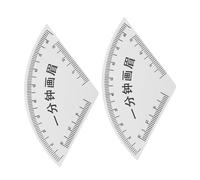 minkissy 2 Pezzi Righelli per Disegnare Sopracciglia in PVC Strumenti Compatti per Guida per Modellare Sopracciglia Simmetriche per Principianti e Viaggi