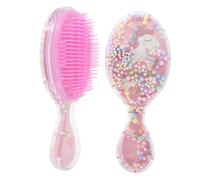 minkissy 2 Pezzi Spazzola Per Bagnati Per Bambini - Spazzola Per Da Bambina Con Pettine Districante Con Glitter E Coriandoli Spazzola Massaggiante Morbida Per Bambini Piccoli