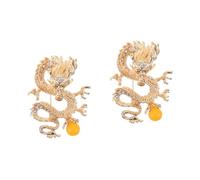 minkissy 2 Pezzi Spilla drago cinese smalto sciarpa spillo corpetto adornare Spilla da uomo spilla spilla Distintivo con l'ala spilla da abito spilla Stume da uomo Lega di zinco