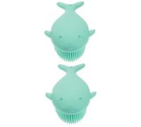 minkissy 2 Pezzi Strumento Per La Pulizia Dei in Silicone Per La Spazzola Per Massaggio Del Corpo Del Bambino Spazzola Esfoliante Aiuto Per Il Bagno