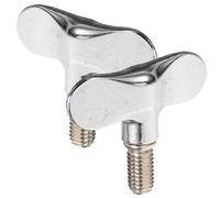 minkissy 2 Pezzi Vite ad Alette per Supporto Piatti Batteria, Dado a Sgancio Rapido in Metallo Resistente Impugnatura Regolabile, Accessori Professionali per Strumenti a Percussione,