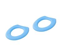 minkissy 2 Pz coprisedile wc bath mat bathmat stuoia imbottita Tappetino morbido pad vasino protettore tappetino da toilette imbottiture per sedili WC coprivaso universale per wc Blue