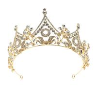 minkissy 2 Pz fascia per di strass compleanno sposa barocca fascia a di strass barocco copricapo di per le donne coroncina sposa ia per nuziale