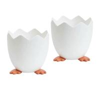 minkissy 2 Pz Scatola Di Immagazzinaggio Di Pollo Rotta Carino Elettrico Cestino Porta Pennelli Cosmetici Doppio Scaffali Pirottino Moneta Organizzatore Del Frigorifero Gadget Plastica