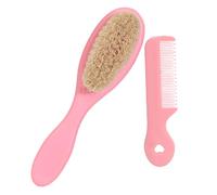 minkissy 2 Pz Spazzola Per Il Bagnetto Shampoo Scrubber Cuoio Capelluto Spazzola Per Infantili Raschietto Portatile Per Cuoio Capelluto Spazzola Pulita Per Bambini Rosa Lana Vergine