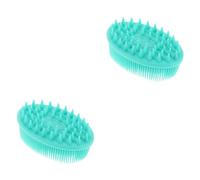 minkissy 2 Pz spazzola per shampoo per bambini spazzola da doccia in silicone per bambini spazzola per per bambini spazzola per shampoo per cuoio capelluto scrubber massaggio spugna