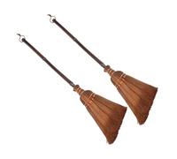 minkissy 2 Scopa Palma Naturale con per Pulizia Ed Esterna Mini Scopa per Cucina e Educativo