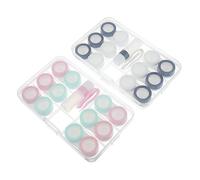 minkissy 2 Set Di Scatole Per Lenti A Contatto Contenitore Per Lenti Porta Lenti Organizer Per Lenti Kit Di Stoccaggio Per Lenti Forniture Da Viaggio Strumento Per Lenti Custodia Da