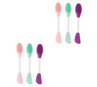 minkissy 2 Set Di Spazzole Per La Pulizia Del Manuali in Silicone Per Delicate Per La Pulizia Della Pelle Doppie Portatili E Comode 3 Pezzi*2