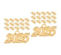 minkissy 2 Set Fascino Del Anno 2025 Telaio Ciondoli Per La Creazione Di Gioielli Ciondoli D'oro Kit Di Creazione Di Braccialetti Pendente Macramé Mini Golden Lega Di Zinco 20 Pezzi*2