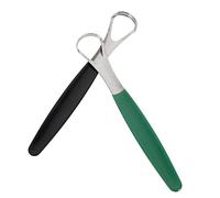 minkissy 2 Set Raschietto per lingua in acciaio inossidabile spatola di bellezza strumenti per la pulizia della casa tongue scraper raschietto lingua pratico pulisci lingua pulitore orale