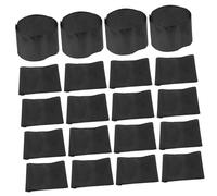 minkissy 20 Pezzi Cerchio filiale bracciale di preghiera funebre gruppo musicale Band del braccio della morte bracciale funebre fascia da braccio a lutto stoffa Black