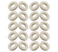 minkissy 20 Pezzi Cuscinetti Feltro Valvole per Tromba e Trombone, Kit Riparazione Strumenti Musicali in Sughero, Guarnizioni Valvole Antiscivolo per Musicisti Principianti e