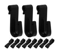 minkissy 20 Pezzi Ganci a Rete in Plastica Neri per Appendere Sopra la Porta, Ganci da Bagno e Cucina a Forma di Z, per Organizzare Asciugamani e Accessori in Ambienti Domestici