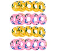 minkissy 20 Pezzi Mini Anelli da Nuoto Galleggianti per Piscina, Accessori per Case delle Bambole e Decorazioni Fotografiche, Salvagenti in Miniatura per Giochi Creativi