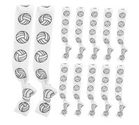 minkissy 20 Pezzi Sport di pallavolo Accessori per capelli per donna Thotreers coda di cavallo per lo sport Cravatte per capelli corti White