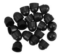 minkissy 20 Pezzi Tappi Copri Bulloni M8 in Plastica Nera, Cappucci di Protezione Isolanti per Dadi Esagonali, Estremità a Cupola Resistenti per Applicazioni Industriali e Sicurezza Sul