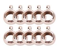 minkissy 200 Perline Distanziali in Metallo Gancio ad Anello Rosa Oro 5mm Foro per Bracciali Fai da Te, Perline per Gioielli e Decorazioni Artigianali, Accessori Leggeri e Versatili