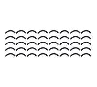minkissy 200pezzi Ricariche Gomma Per Piegaciglia Strisce Per Piegaciglia Nero Accessorio Per Trucco Compatibile Standard