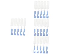 minkissy 20pezzi Per e Auricolari Spazzole Tube Per Rimuovere Cerume e Detriti Antiscivolo e Portatile Accessori Per Audizione