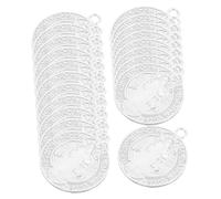 minkissy 25 Pezzi Il Ciondolo Di San Benedetto Per Collana Parola Pendente Fabbricazione Fascino Kit Ciondoli in Argento Sfusi Forniture Artigianali Di Massa Tallone Making Collace Lega