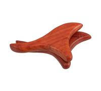 minkissy 2pezzi Bastoncino per Massaggio in Legno Tradizionale Thailandese Strumento Portatile per Piedi e Corpo Tavola Gua Sha in Legno Bordi Lisci per Casa e Viaggio