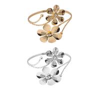 minkissy 2pezzi Bracciale Fascia Per Parte Superiore Del Braccio Bracciale Aperto Per