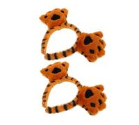 minkissy 2pezzi Cerchietto Peluche Accessori Per Cosplay e Halloween Orecchie Animali Per Feste e Compleanni Costume Giocoso Per Donne e Ragazze