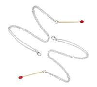 minkissy 2pezzi Collana Creativa Con Ciondolo Forma Di Fiammifero Regolabile Per Amici e Famiglia Design Unico e Dettagli Curati Idea Regalo Simbolica Per Rapporti Speciali