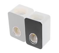 minkissy 2pezzi Dosatore Dentifricio Automatico Parete Dispenser Spremi Mani Libere senza Contatto Realizzato in Abs per Adulti e Ragazzo Ragazza Ragazza