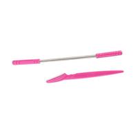 minkissy 2pezzi Epilatore Per Rimozione e Sopracciglia Set Rasoio Per Sopracciglia e Molla Per Rimozione Strumento Rosa Adatto Tutti Tipi
