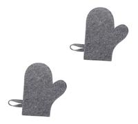 minkissy 2pezzi Guanto Sauna Feltro Guanto Protettivo Per Sauna Assorbente e Traspirante Unisex Comfort Assoluto Per Attività Termali e Bagni Di Vapore