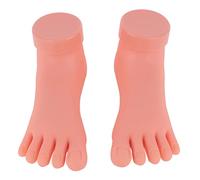 minkissy 2pezzi Modelli Piede Finti Per Pratica Nail Art Strumenti Per Manicure e Addestramento Unghie Dei Piedi Accessori Per Esercitazione Nail Art Professionale