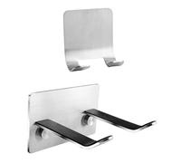 minkissy 2pezzi Murale Per Asciugacapelli Adesivo Organizzatore Bagno Trapano Facile e Veloce Compatibile Con La Maggior Parte Asciugacapelli