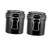 minkissy 2pezzi Scatola Cilindrica Per Colla Per Ciglia Al Carbonio Attivo Realizzata in Plastica Resistente Design Antiperdita Custodia Per Extension Ciglia Per Uso Professionale o Domesti