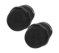 minkissy 2pezzi Sostituzione Microfono Maglie Testa Sfera in Metallo Di Ricambio Anti-schizzi Audio Trasparente Per Ktv e Uso Professionale