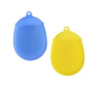 minkissy 2pezzi Spazzola Per Bagno Silicone Per Massaggio Esfoliante Con Anello Di Fissaggio e Perfetta Per Sicura e Confortevole Stimola La Circolazione