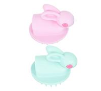 minkissy 2pezzi Spazzola per Lavare la Testa e Massaggiare Capelluto per Pulizia Profonda dei Capelli dei Ragazzo Ragazza Ragazza Rimuove Cellule Morte e Previene Prurito