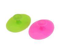 minkissy 2pezzi Spazzola Per Viso Silicone Scrubber e Panno Per La Pulizia Faciale Piccolo Verde Piccolo Rosa Per Tutti Tipi Di Design Antiscivolo e Multifunzionale
